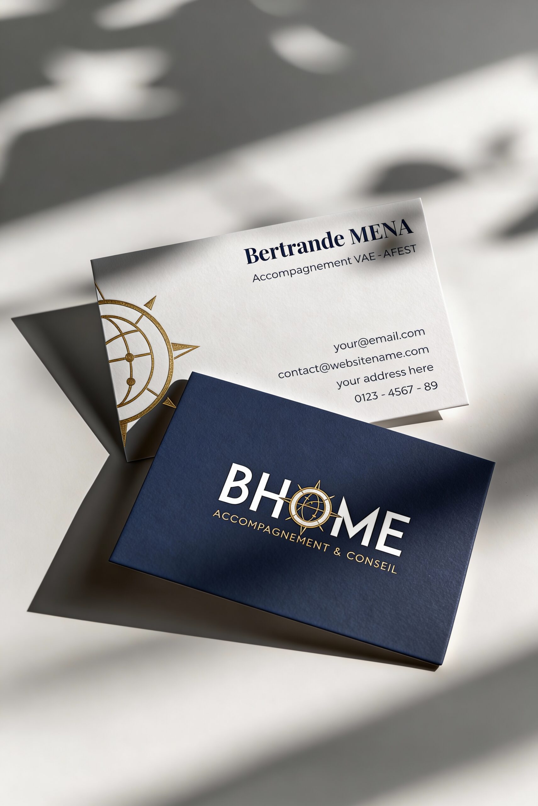 Accompagnement VAE Bhome - Carte de visite sur dossier de candidature Validation des Acquis de l'Expérience