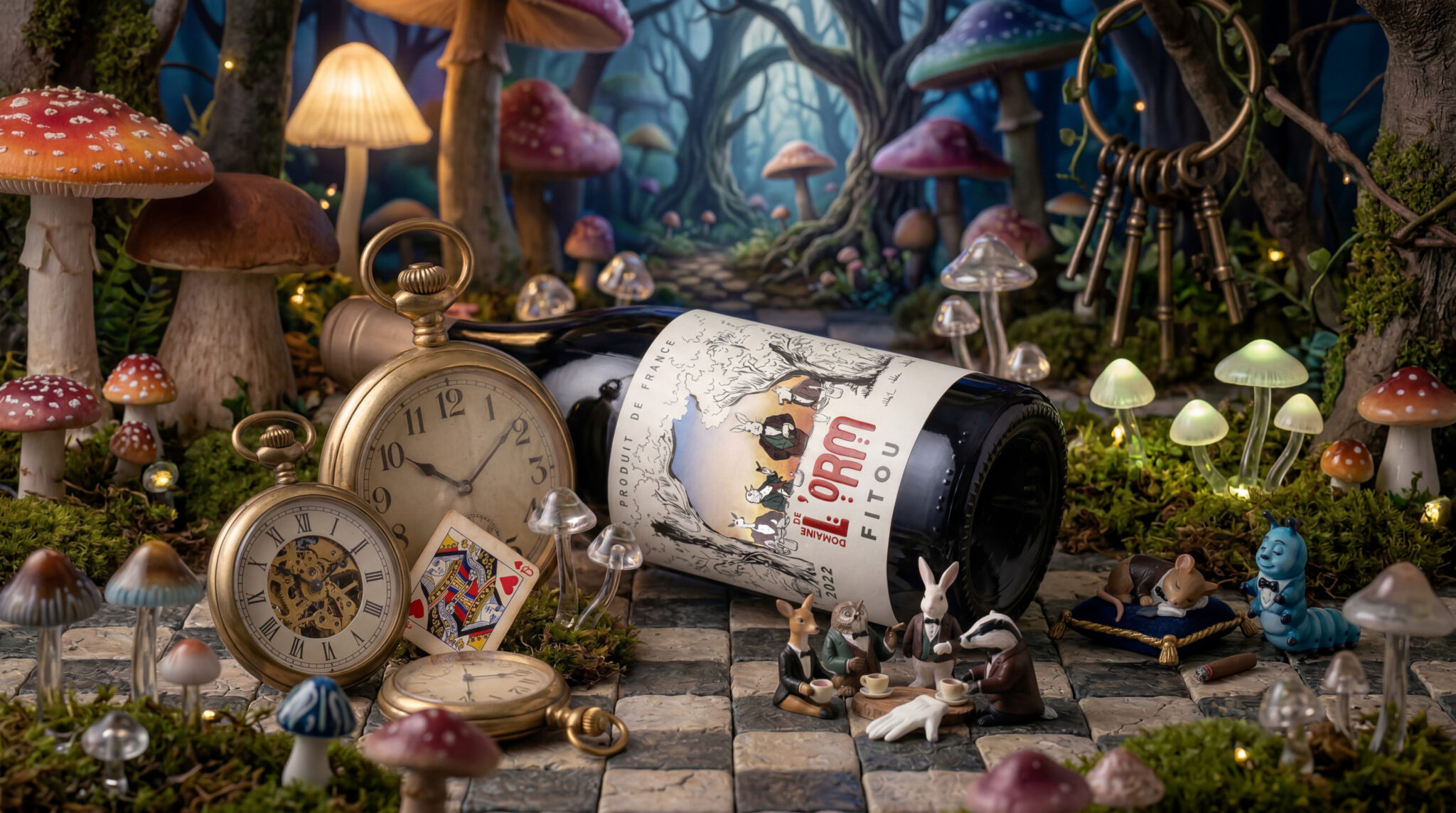 Design graphique vin Domaine de l'Orm