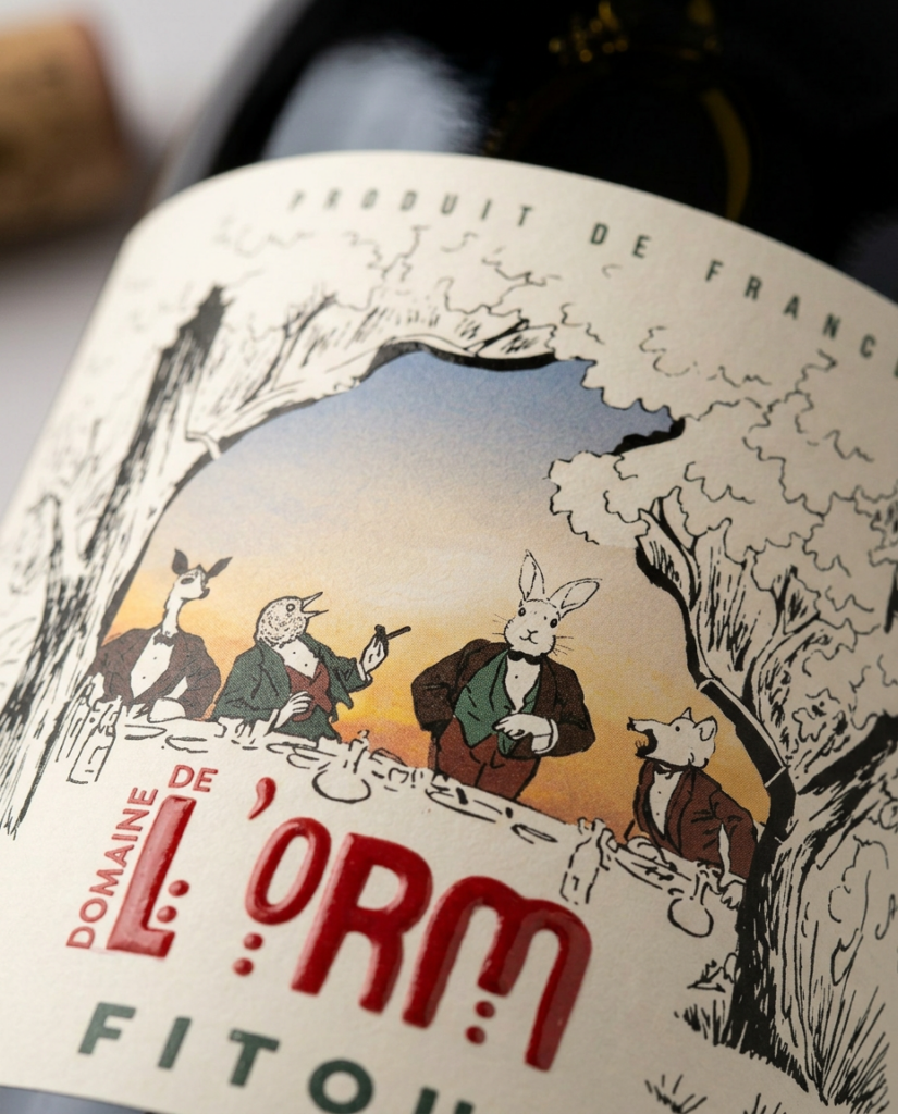 Design graphique vin Domaine de l'Orm